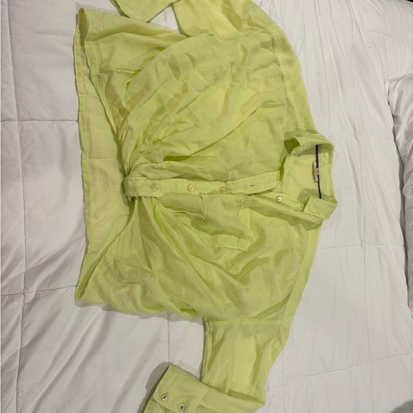 Pilcro Light Green Button-Up Shirt - Picture 3 of 7